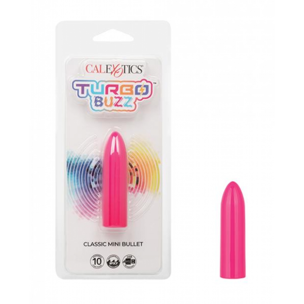 Turbo Buzz Classic Mini Bullet Stimulator - Pink