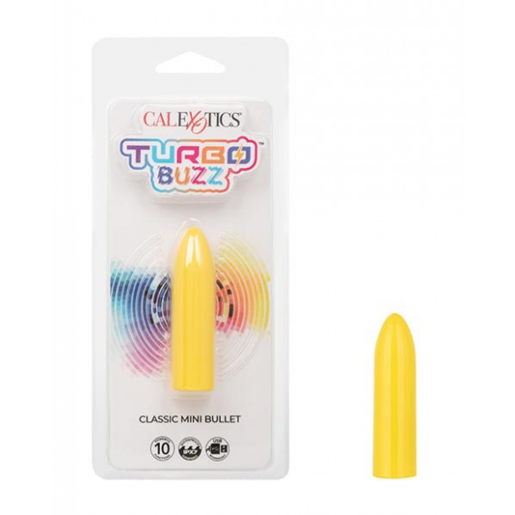 Turbo Buzz Classic Mini Bullet Stimulator - Yellow