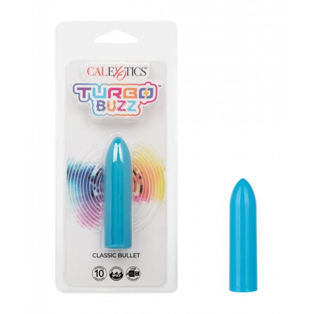 Turbo Buzz Classic Bullet Stimulator in Blue