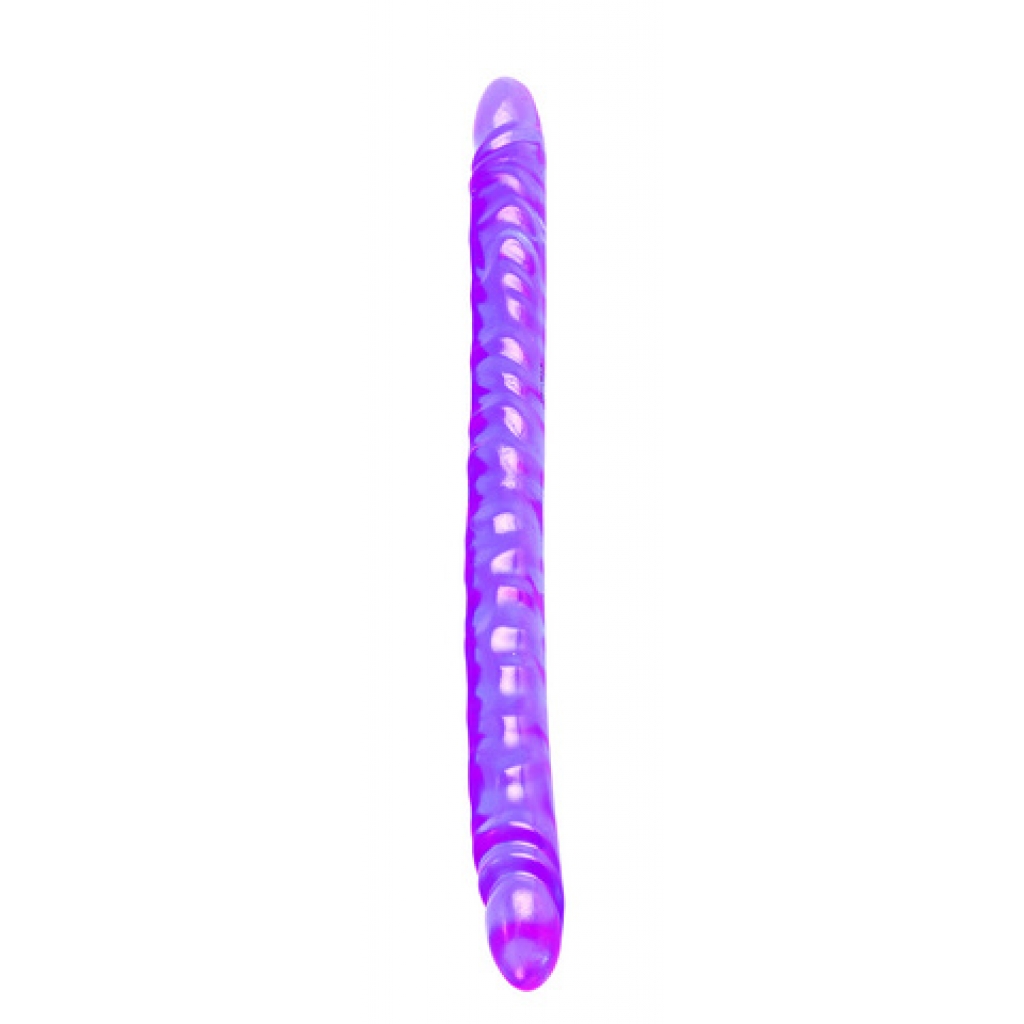 Translucence Slim Jim Duo Double Dong 17.5 Inch - Purple - Cal Exotics