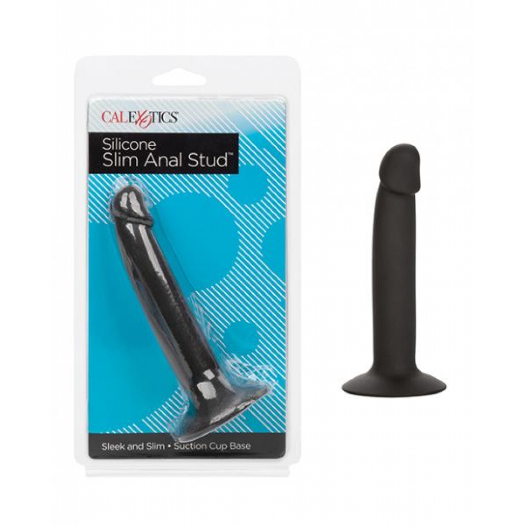 Silicone Slim Anal Stud - Black