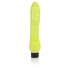 Glow In The Dark Jelly Penis Vibrator - Green