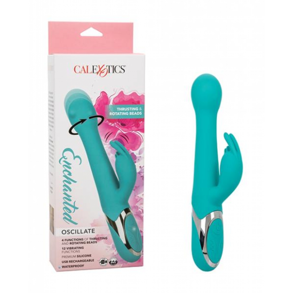 Enchanted Oscillate Vibrator - Turquoise Blue