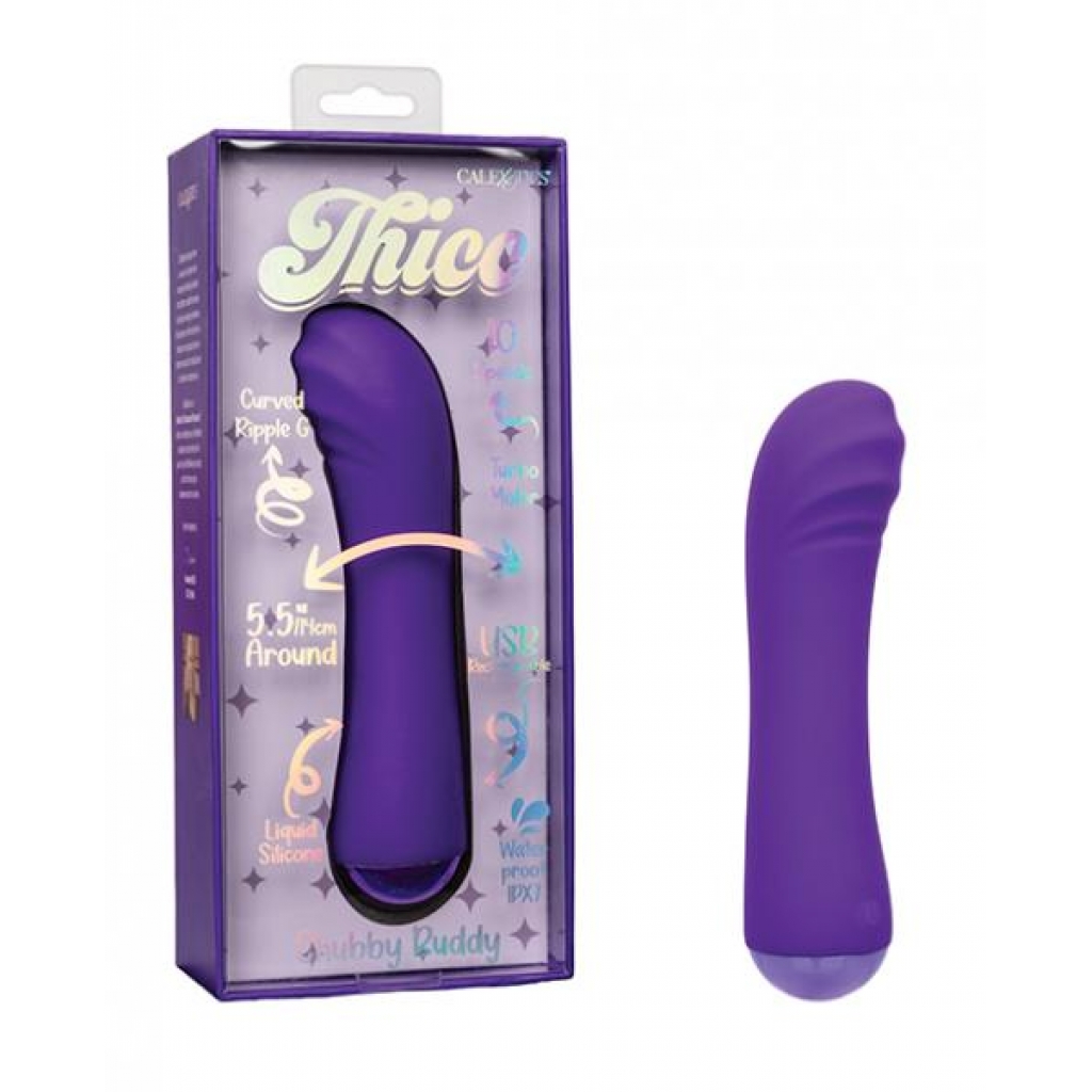 Thicc Chubby Buddy Vibrator - Purple