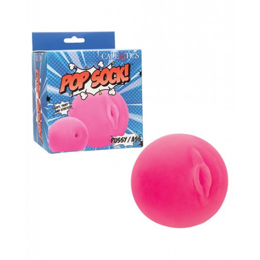 Pop Sock! Pussy & Ass Ball Masturbator - Pink