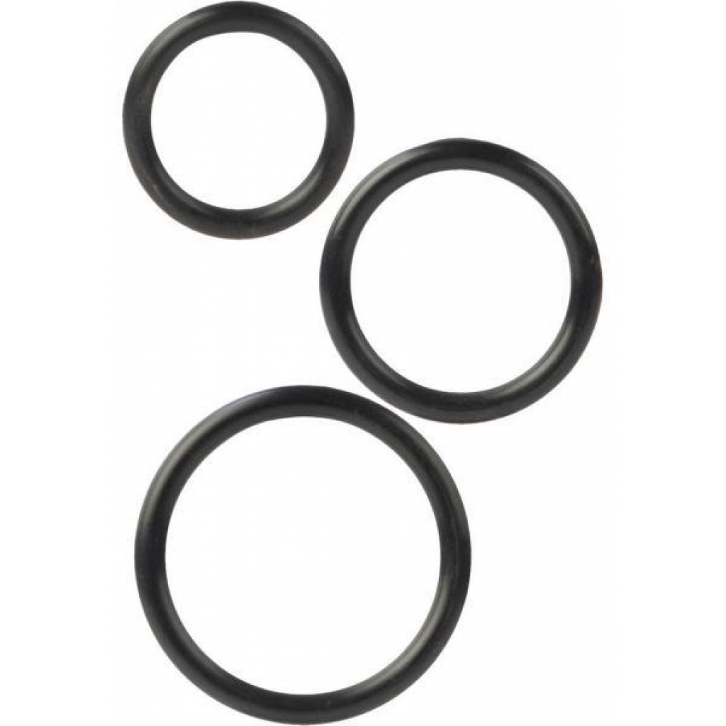 Silicone Support Rings - Black (3 Pack)