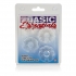 Basic Essentials Set of 4 Rings - Clear