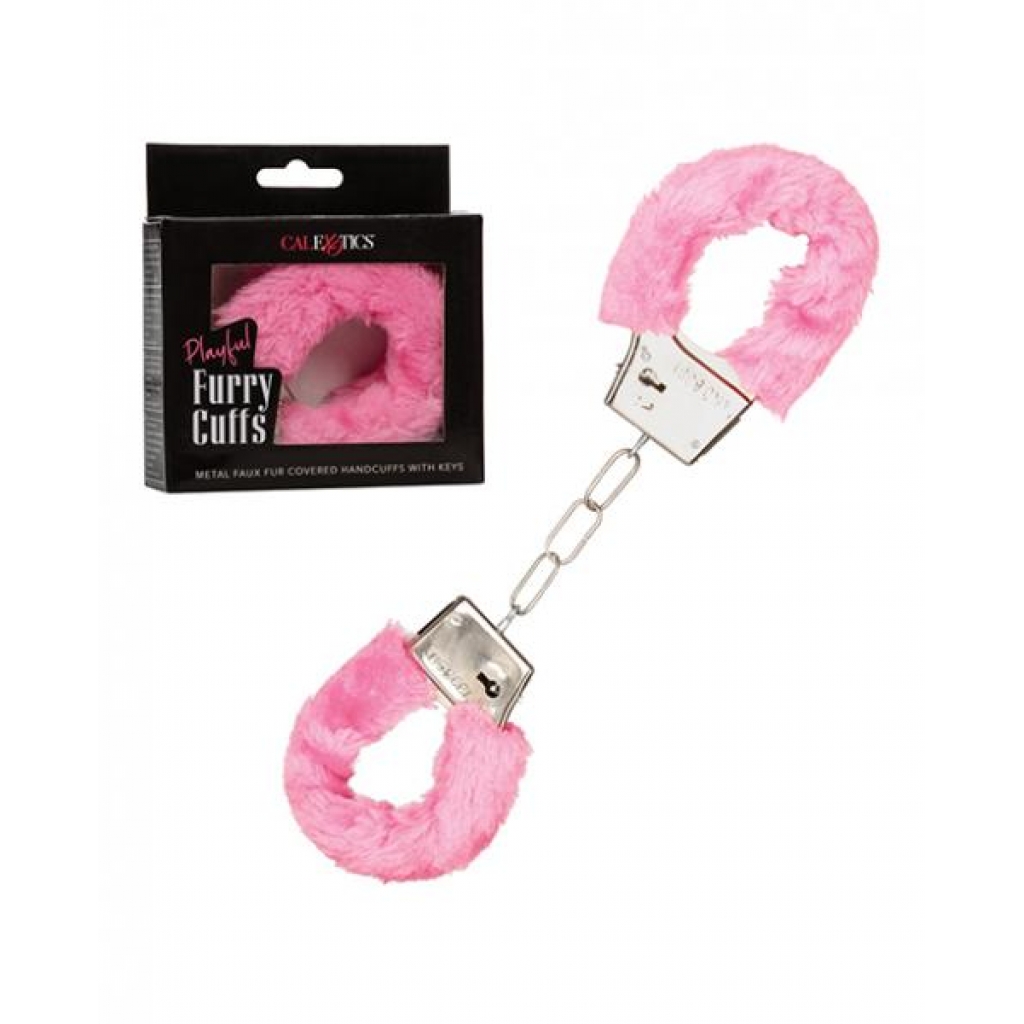 Playful Furry Cuffs - Pink