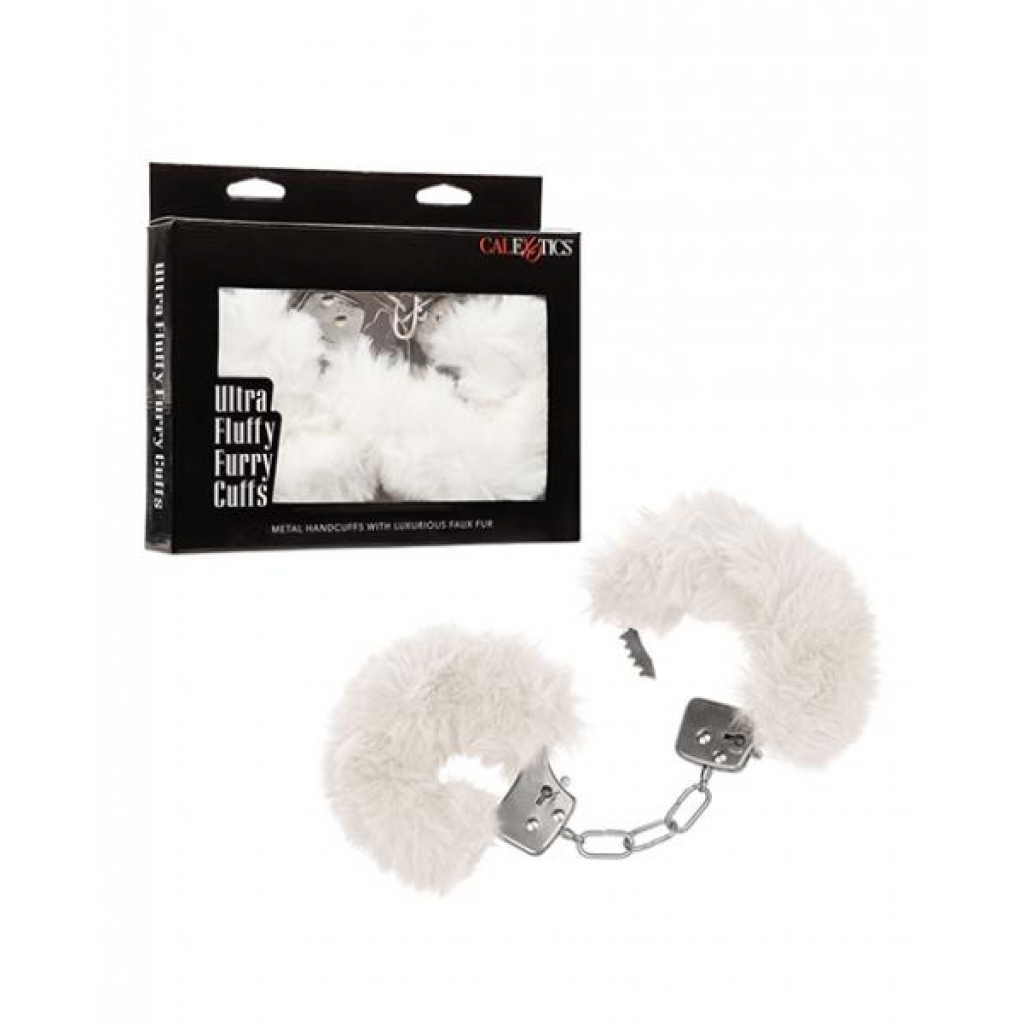 Ultra Fluffy Furry Cuffs - White