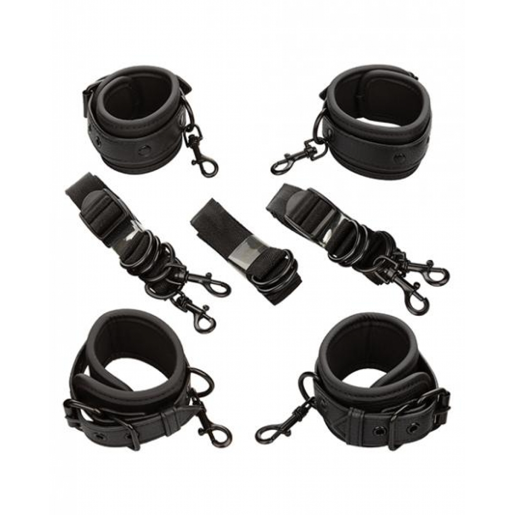 Nocturnal Collection Adjustable Bed Restraints - Black