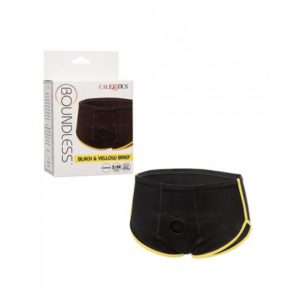 Boundless Boxer Brief - Black/Yellow S/M