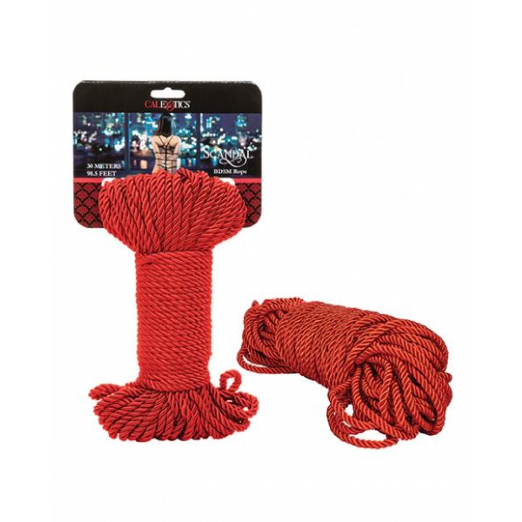 Scandal BDSM Rope - 30m - Red