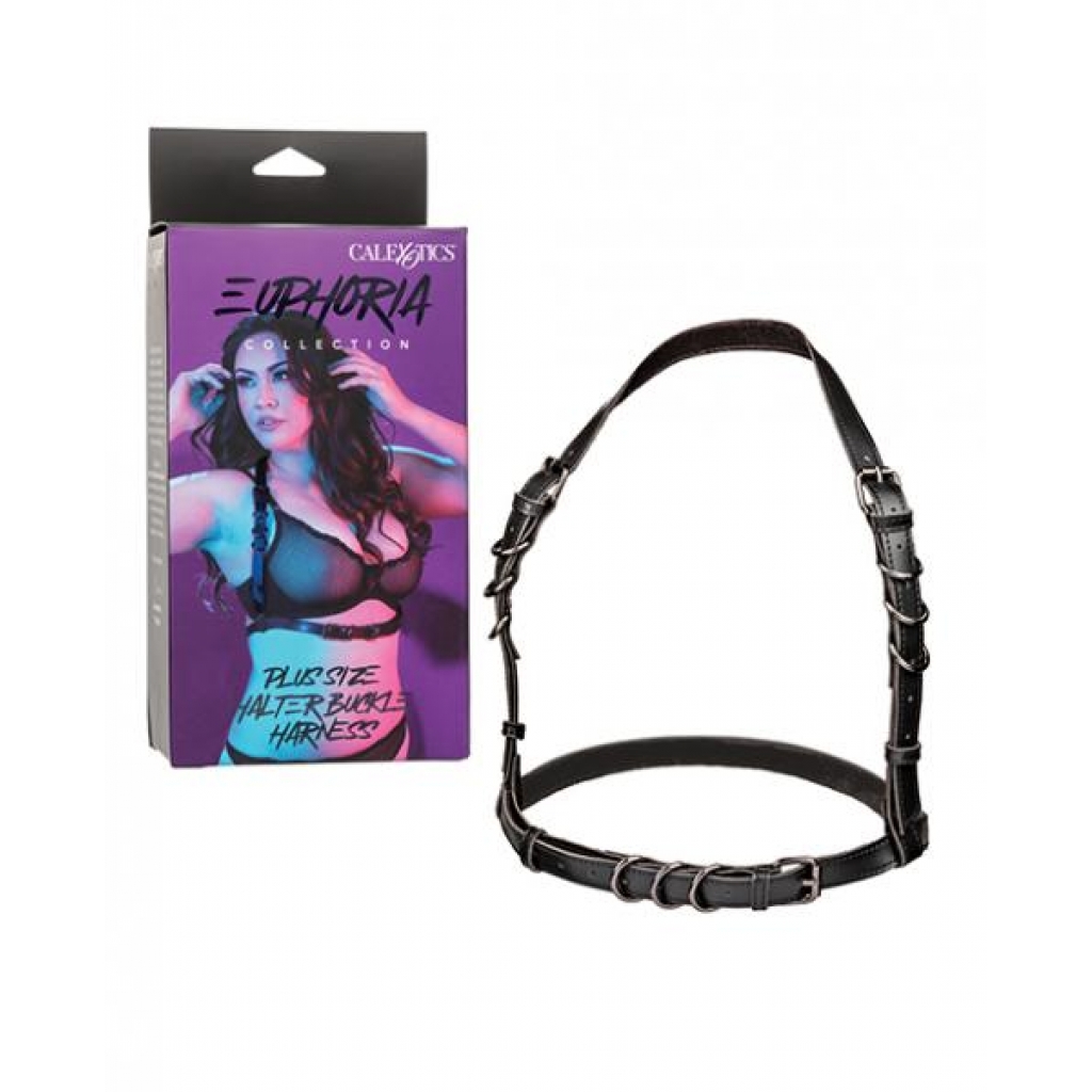 Euphoria Collection Plus Size Halter Buckle Harness