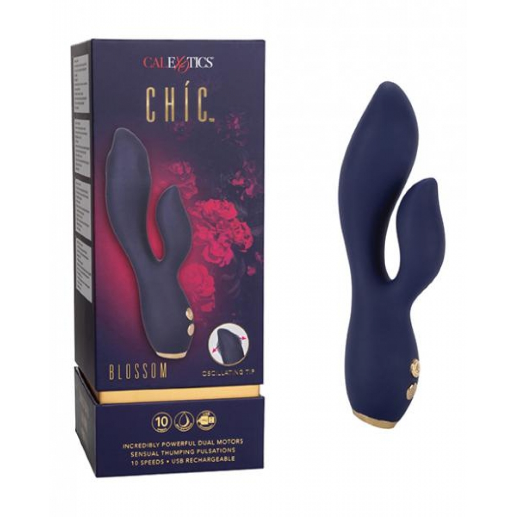 Chic Blossom - Blue Dual Massager