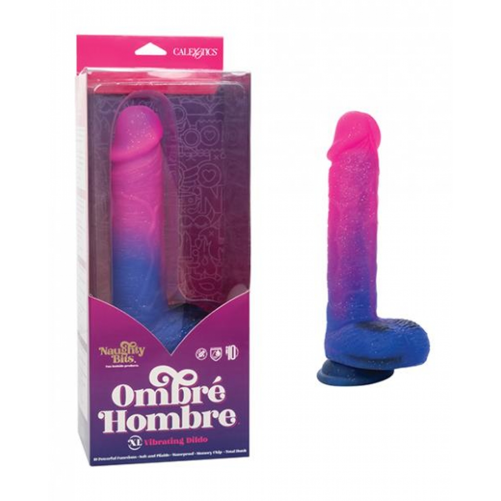 Naughty Bits Ombre Hombre XL - Vibrating Dildo