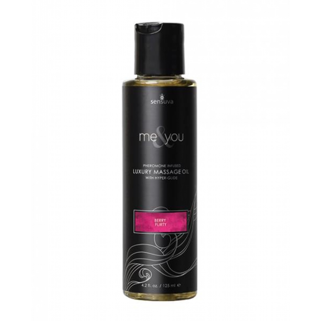 Sensuva Me & You Massage Oil - 4.2 Oz Berry Flirty