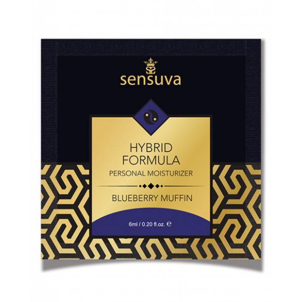 Sensuva Hybrid Personal Moisturizer Single Use Packet - 6 Ml Blueberry Muffin