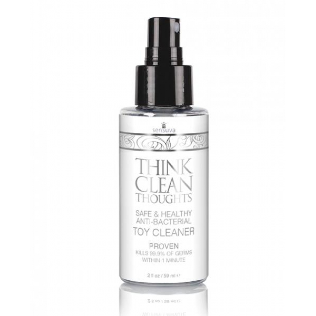 Sensuva Think Clean Thoughts Anti Bacterial Toy Cleaner - 2 Oz Bottle