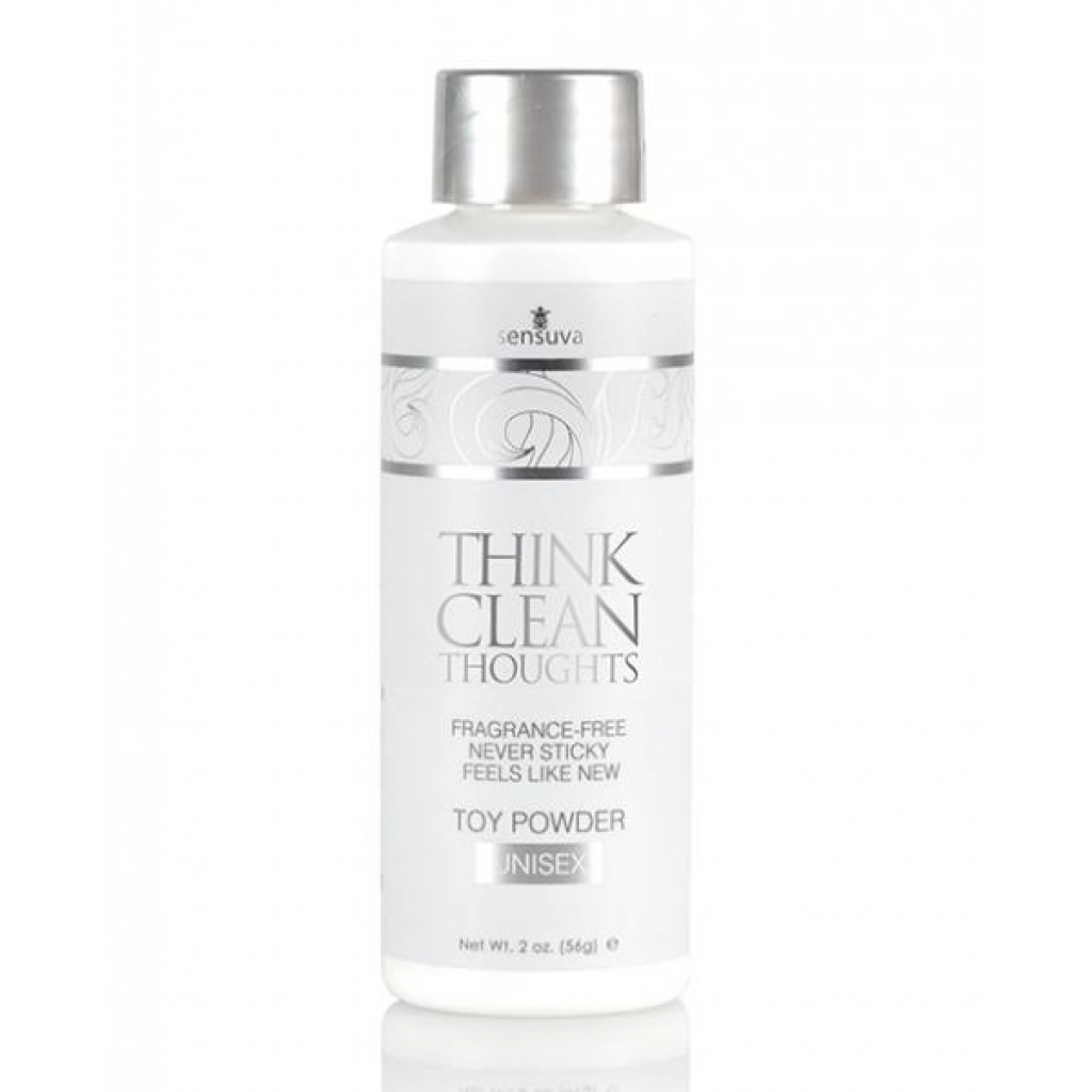 Sensuva Think Clean Thoughts Toy Powder - 2 Oz Bottle