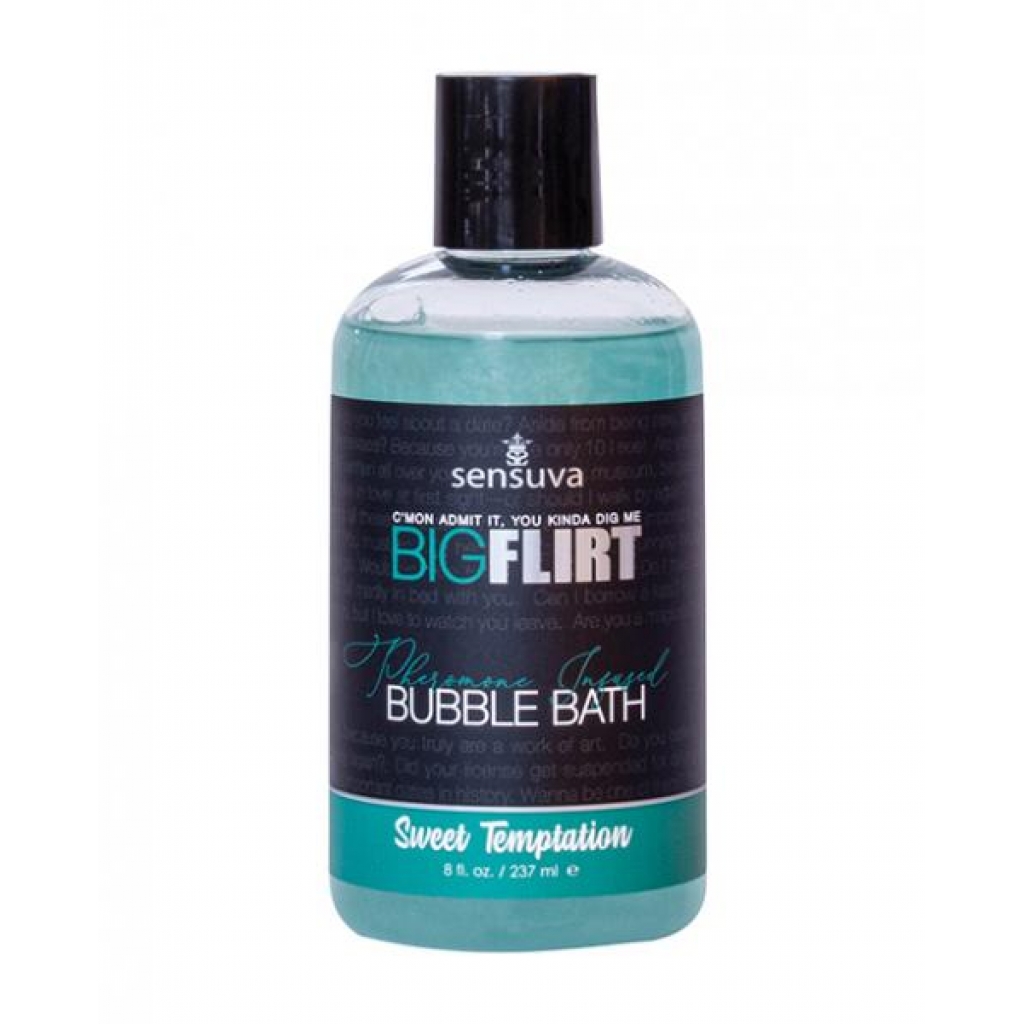 Sensuva Big Flirt Pheromone Bubble Bath - 8 Oz Sweet Temptation