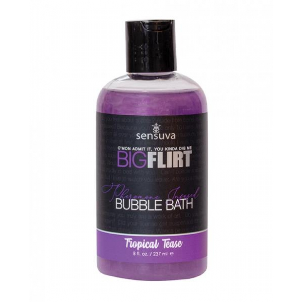 Sensuva Big Flirt Pheromone Bubble Bath - 8 Oz Tropical Tease