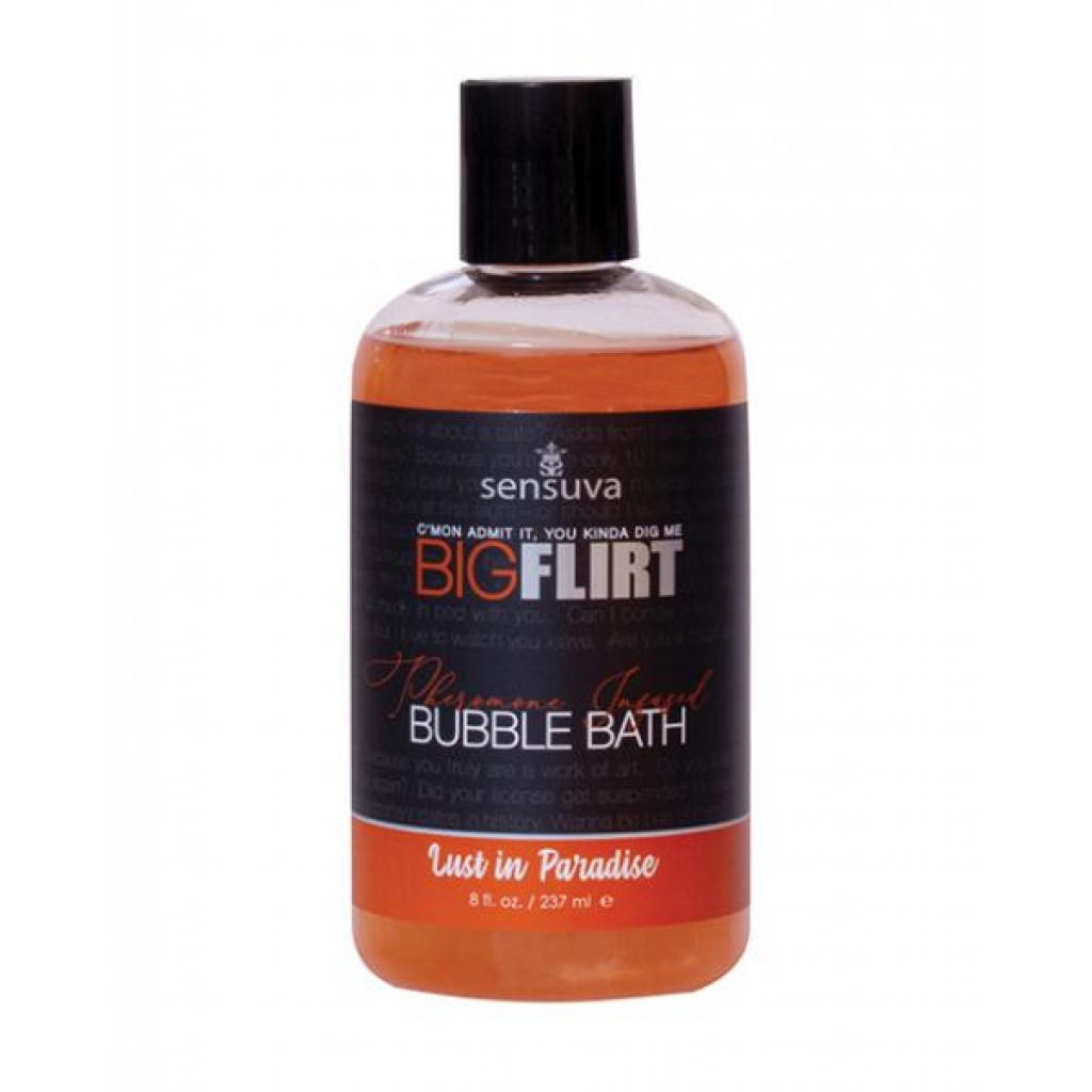 Sensuva Big Flirt Pheromone Bubble Bath - 8 Oz Lust In Paradise