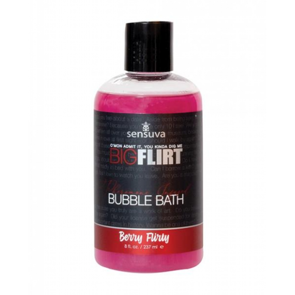 Sensuva Big Flirt Pheromone Bubble Bath - 8 oz Berry Flirty