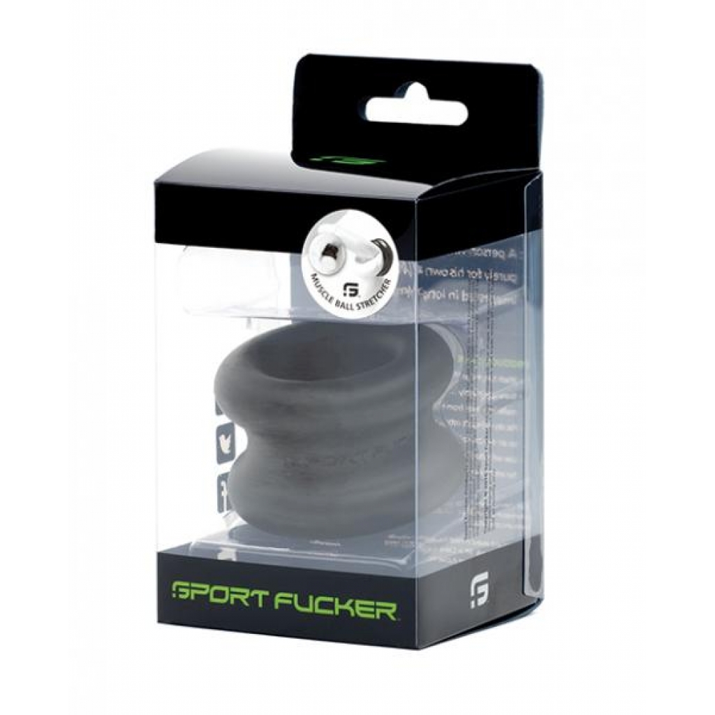 Sport Fucker Silicone Muscle Ball Stretcher - Black