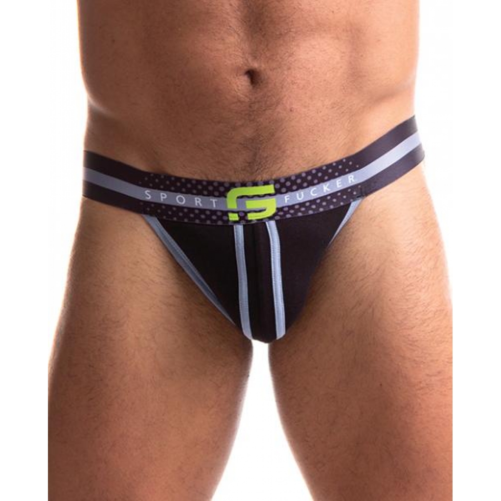 Sport Fucker Jersey Jock - Large - Black