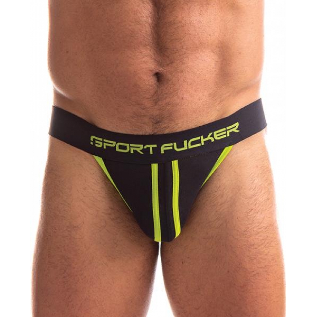 Sport Fucker Jersey Jock - Small Black/Green