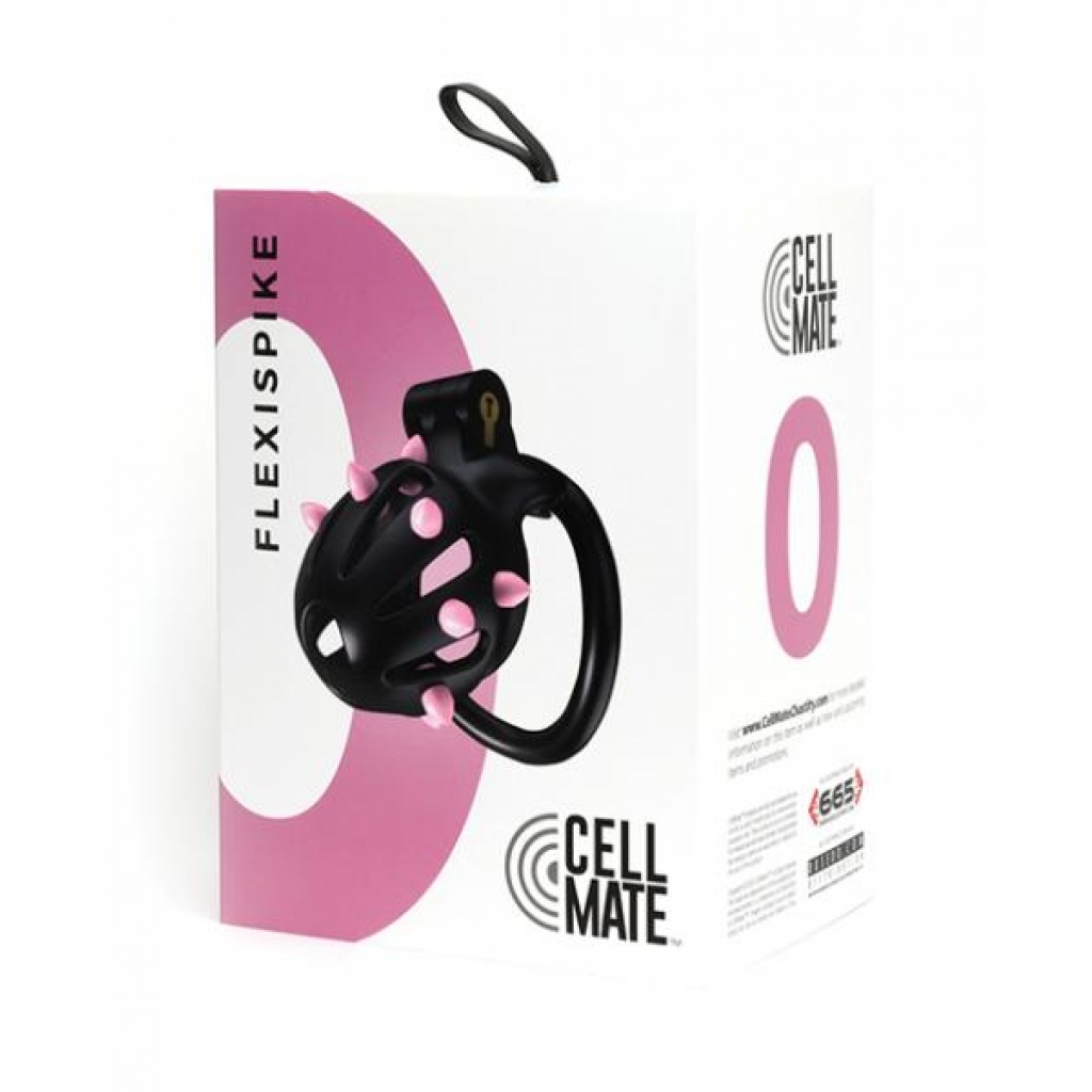 Sport Fucker Flexispike Chastity Cage - Size 0 Black/Pink