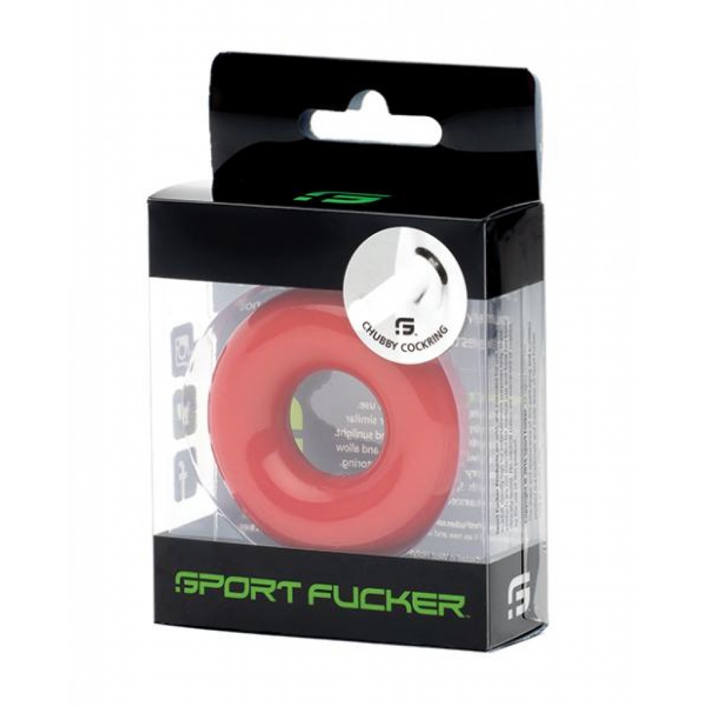 Sport Fucker Chubby Cockring - Red