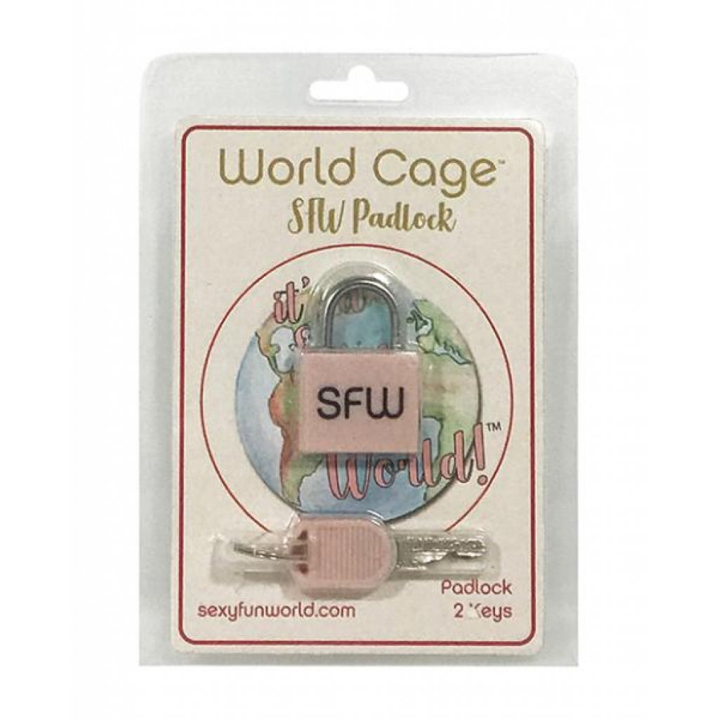 World Cage Sfw Padlock With 2 Keys