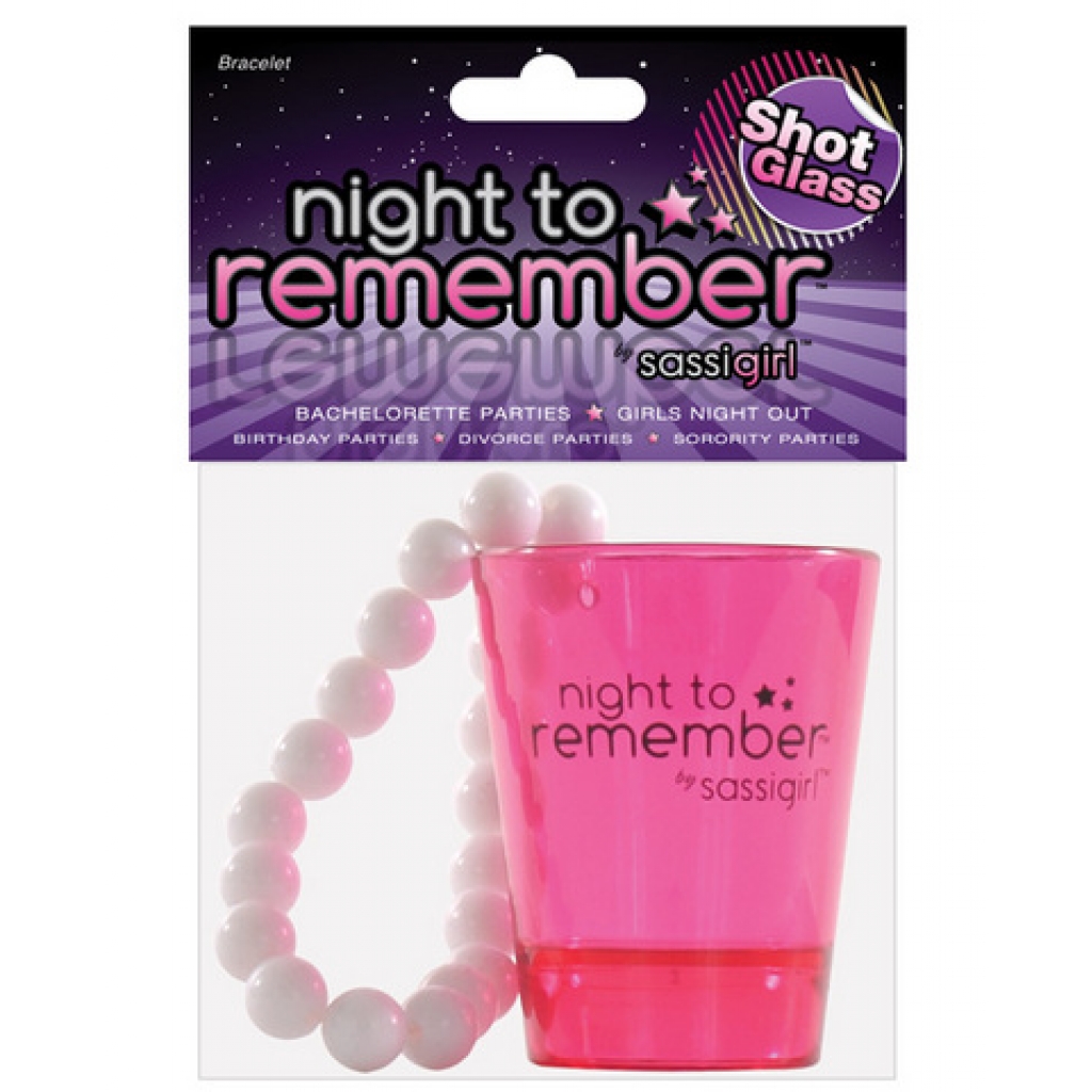 Night to Remember Shot Glass Bracelet by Sassi Girl