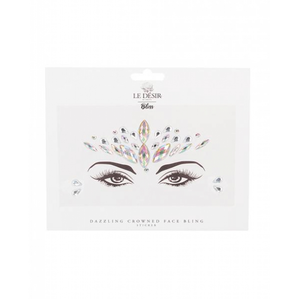 Shots Bliss Dazzling Crowned Face Bling Sticker