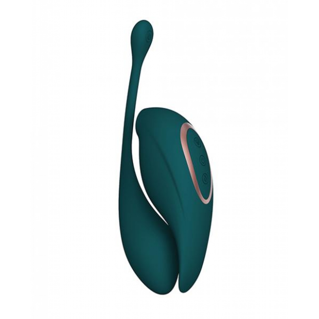 Shots Twitch 2 Vibrator with Remote Control - Forest Green