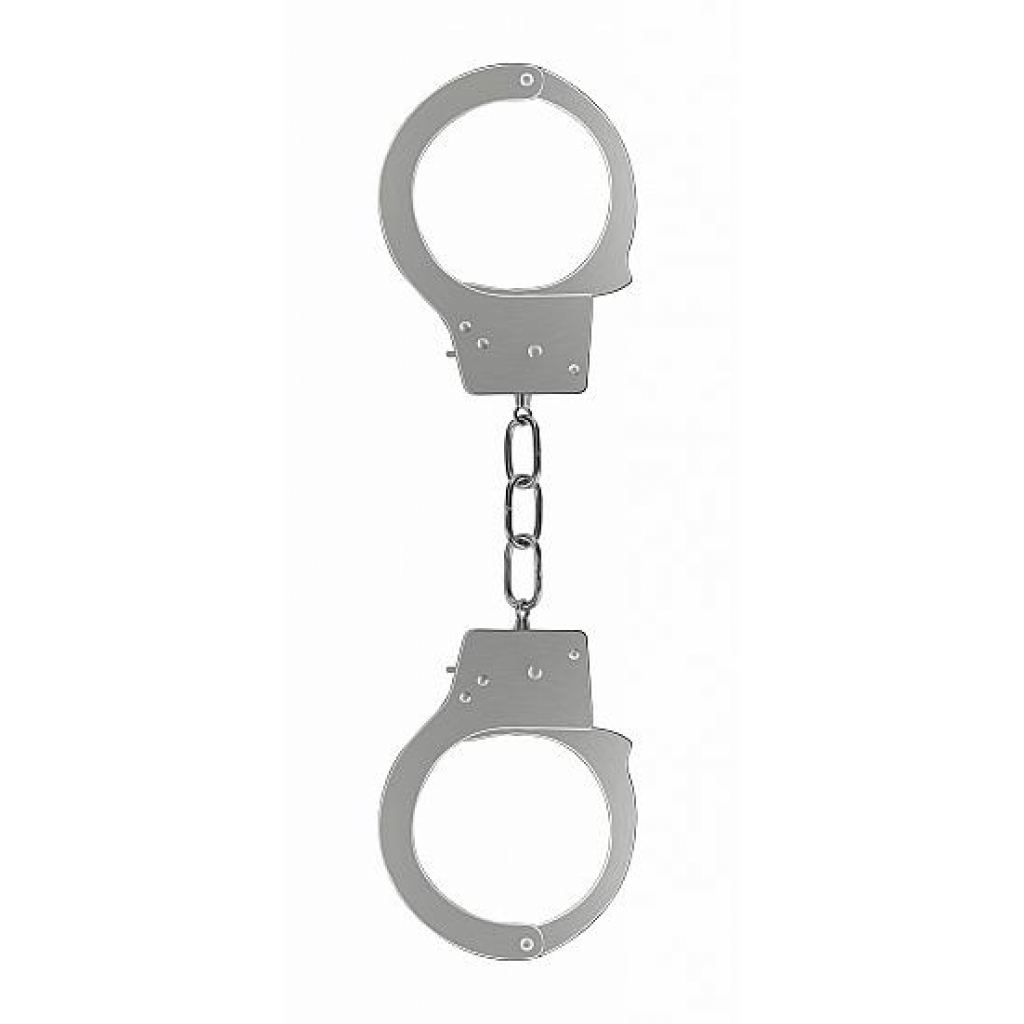 Ouch Beginners Handcuffs - Metal Silver