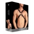 Adonis High Chest Halter - Striking Black Leather Harness