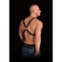 Adonis High Chest Halter - Striking Black Leather Harness