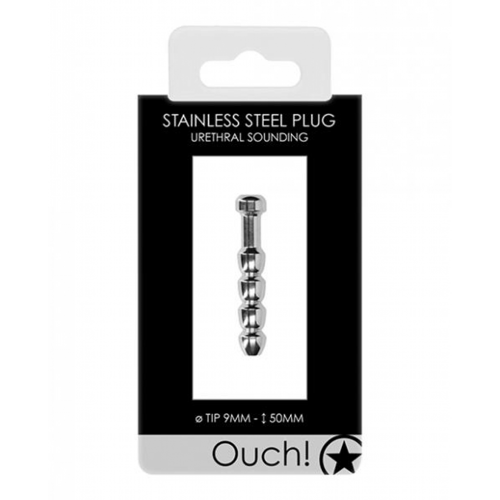 Shots Ouch 9mm Urethral Sounding Metal Plug