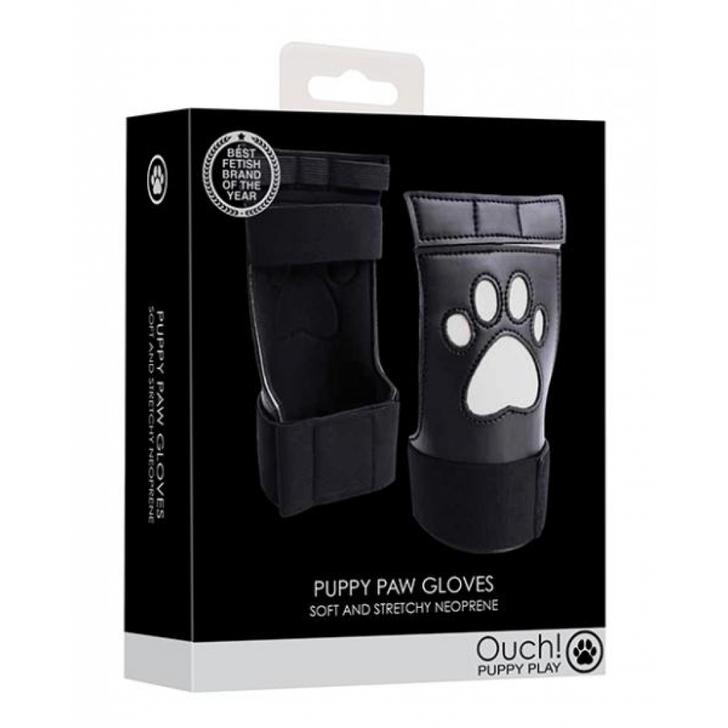 Shots Ouch Puppy Play Paw Gloves - White