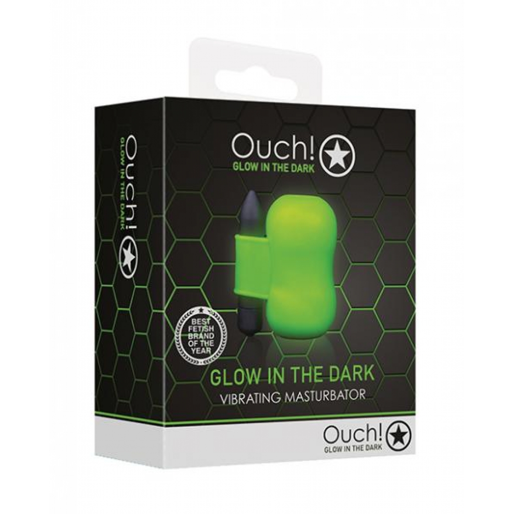 Shots Ouch Glow In The Dark Vibrating Masturbator