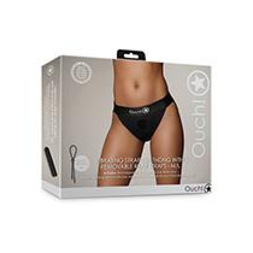 Shots Ouch Vibrating Strap-On Thong