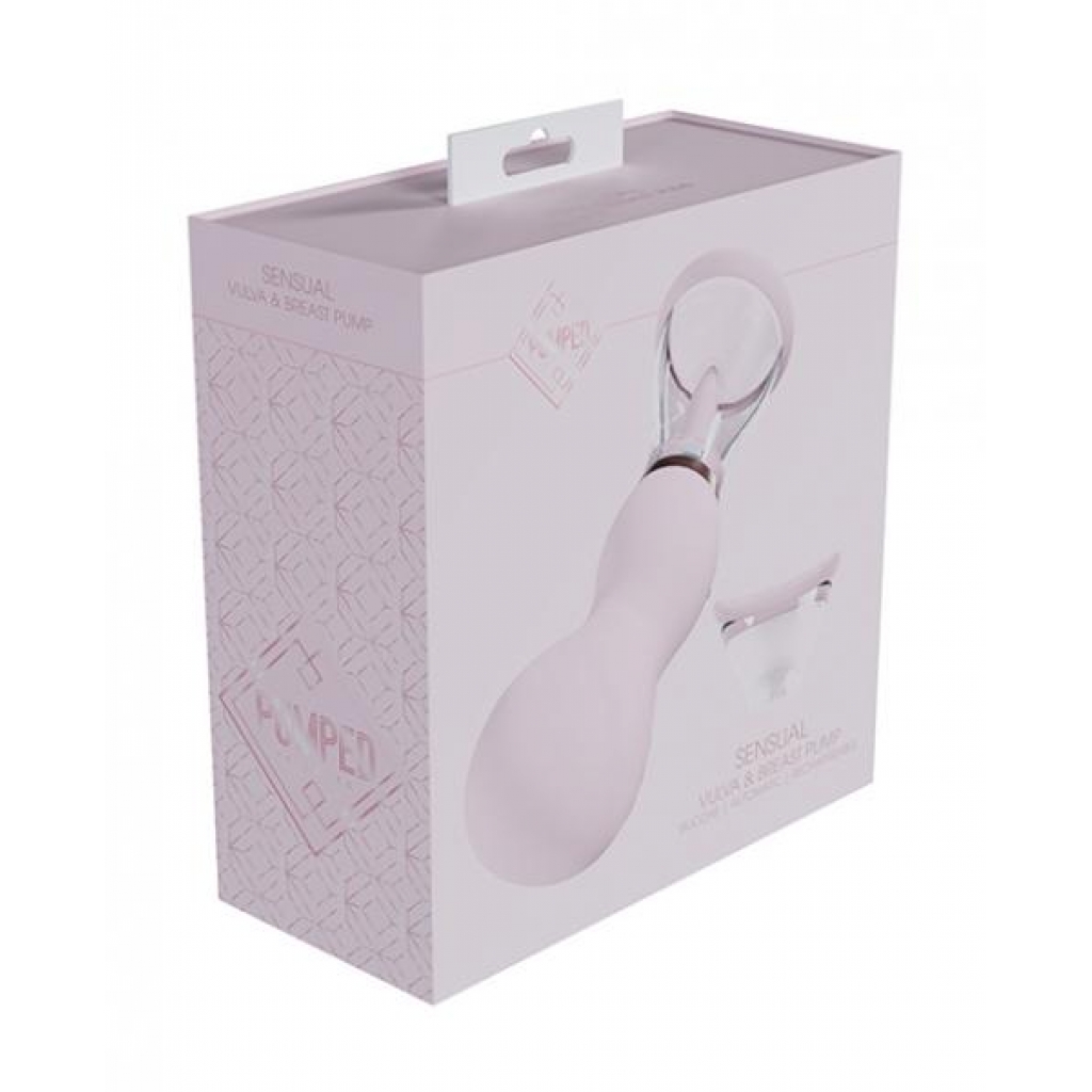 Shots Pumped Sensual Rechargeable Vulva & Breast Pump - Pink