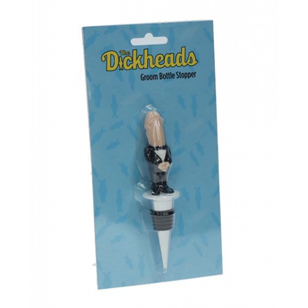 Shots The Dickheads Groom Bottle Stopper - Fun and Functional