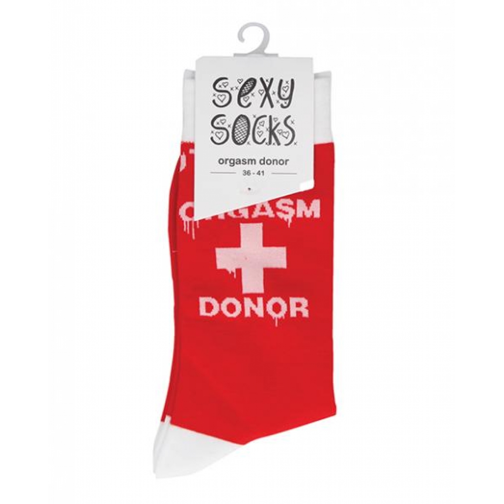 Shots Orgasm Donor Sexy Socks for Women