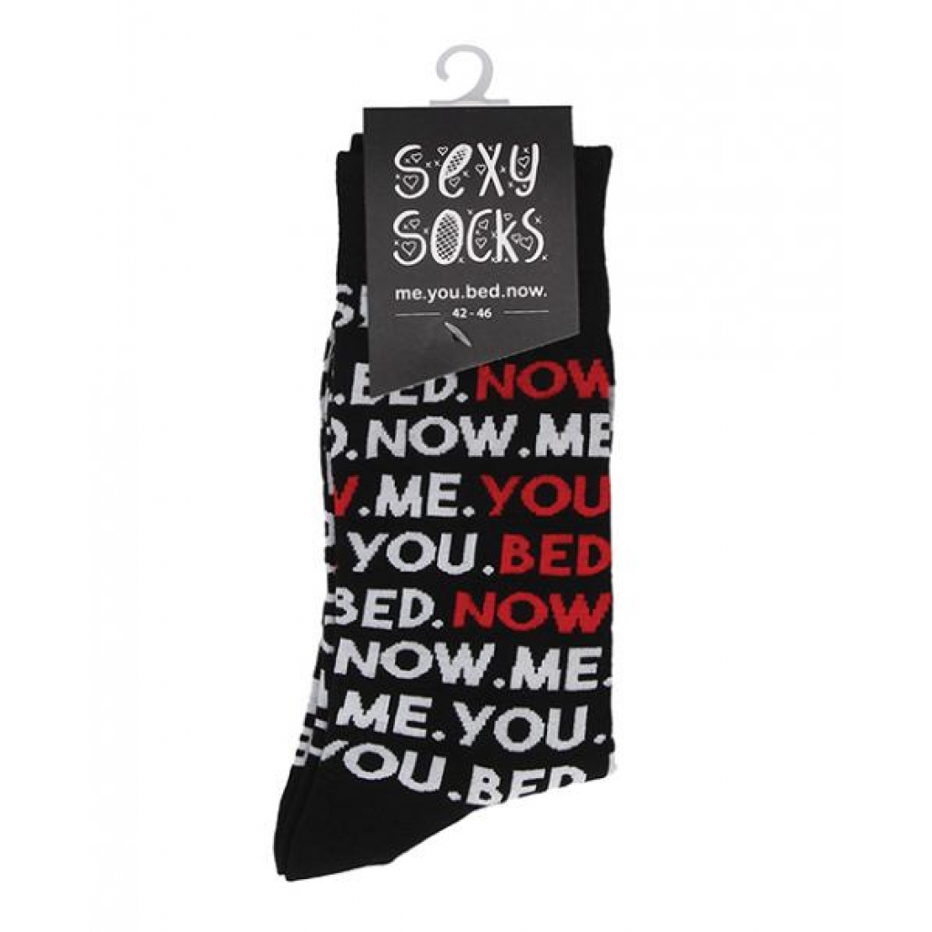 Shots Sexy Socks - You, Me, Bed, Now (Male)