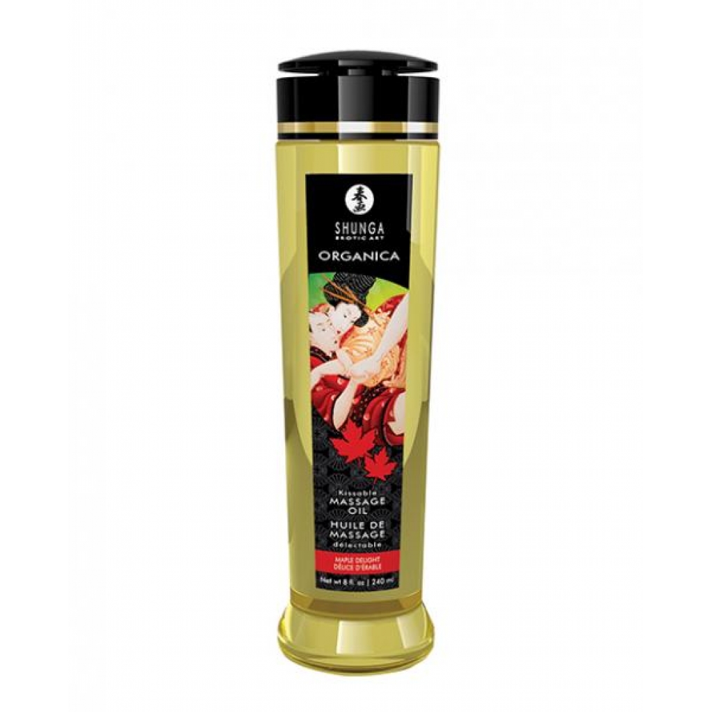 Shunga Organica Kissable Massage Oil - Maple Delight 8oz