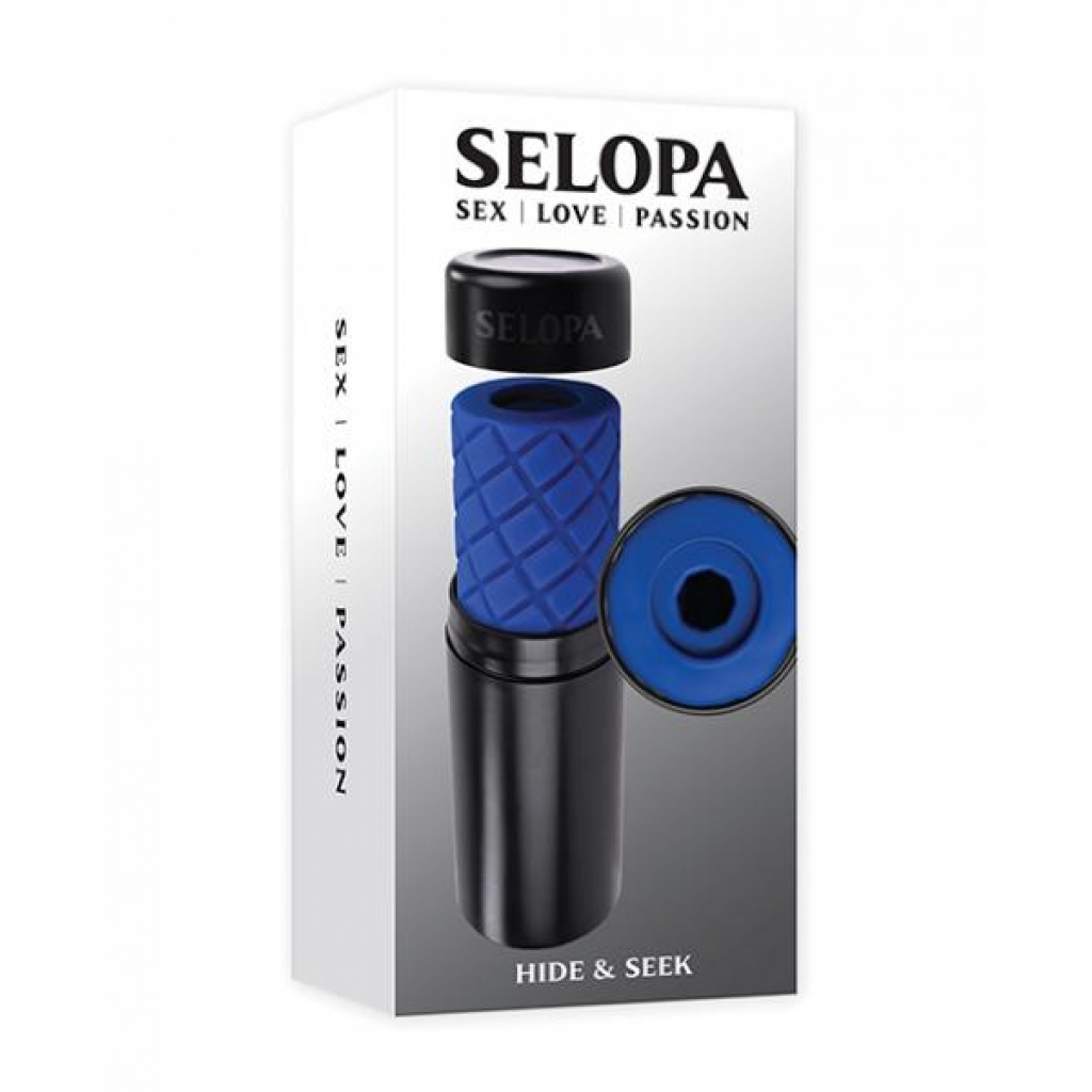 Blue Selopa Hide & Seek Handheld Stroker