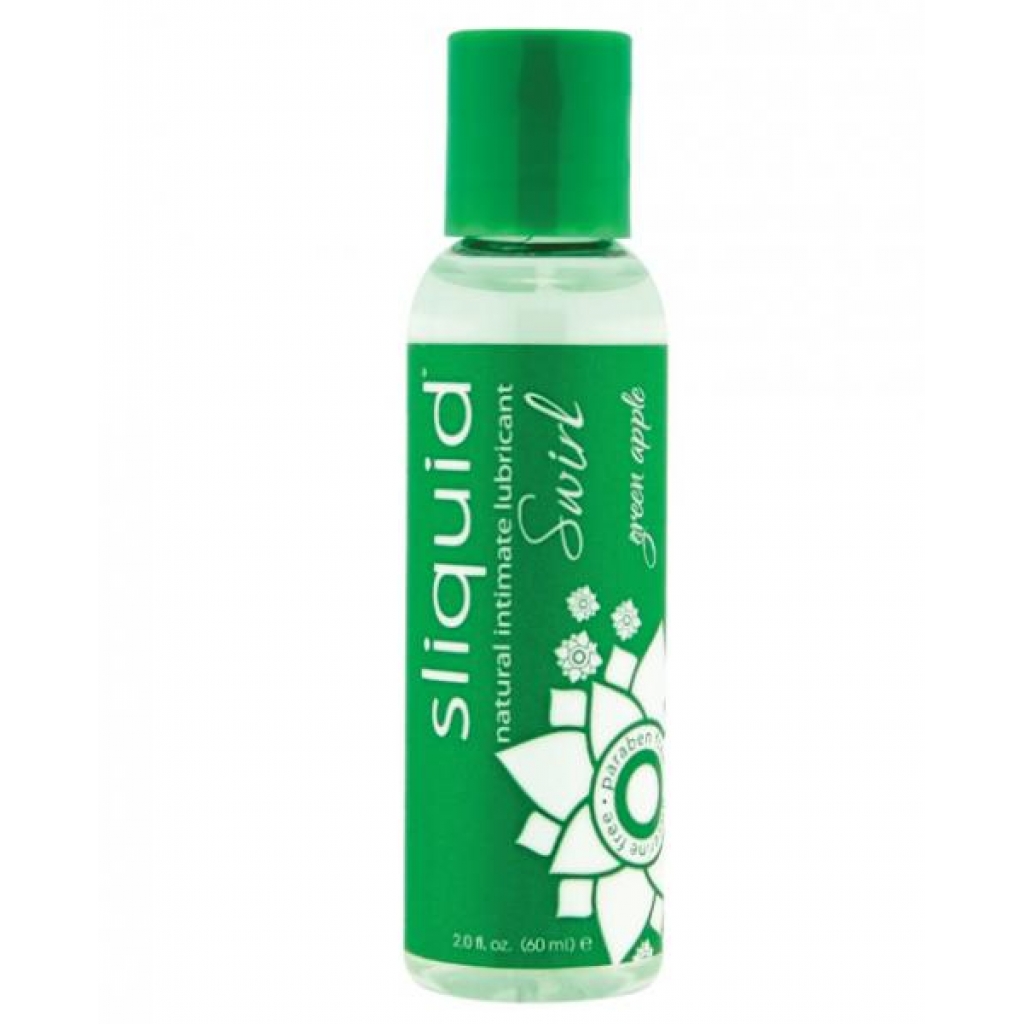 Sliquid Naturals Swirl Green Apple Lubricant - 2oz